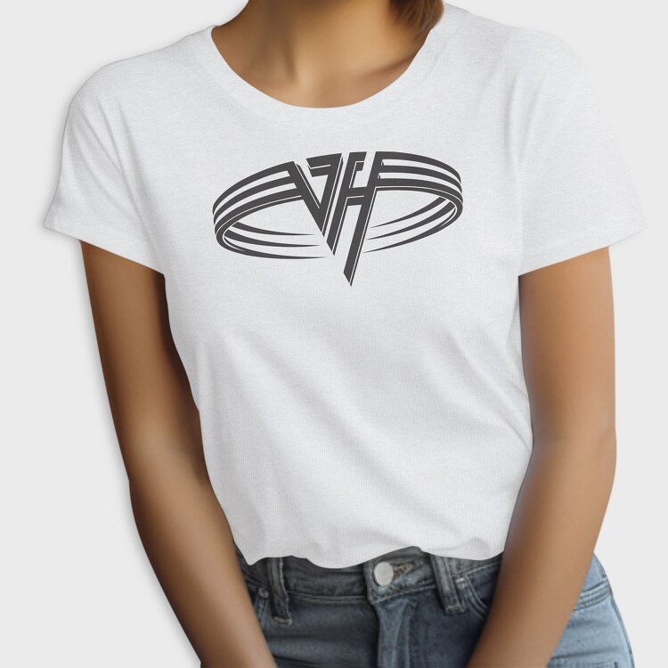 VAN HALEN Band logo design, Tricou Femei