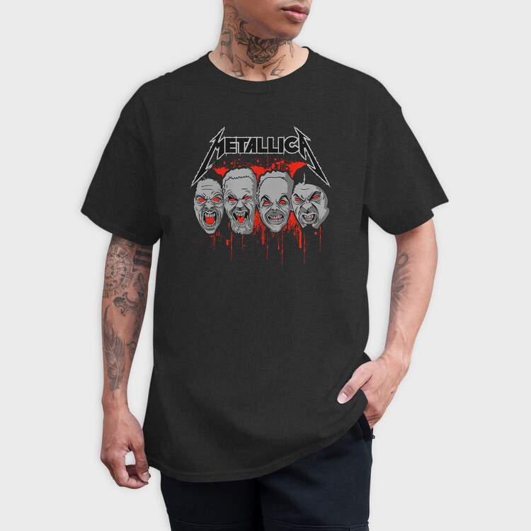 METALLICA ZOMBIE, Tricou Barbati (Unisex)
