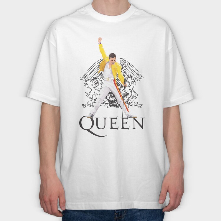 QUEEN, Tricou Oversize Barbati (Unisex)