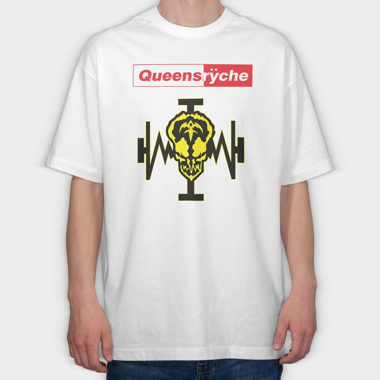 QUEENSRYCHE, Tricou Oversize Barbati (Unisex)