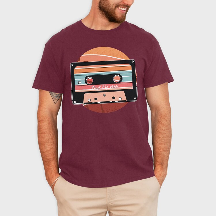 Vintage Cassette Design, Tricou Barbati (Unisex)
