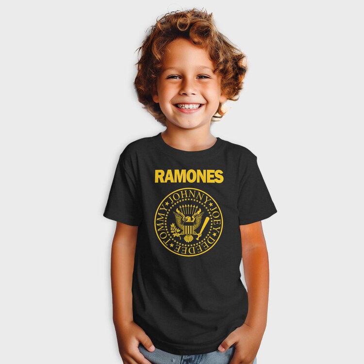 RAMONES Pres. Logo, Tricou Copii