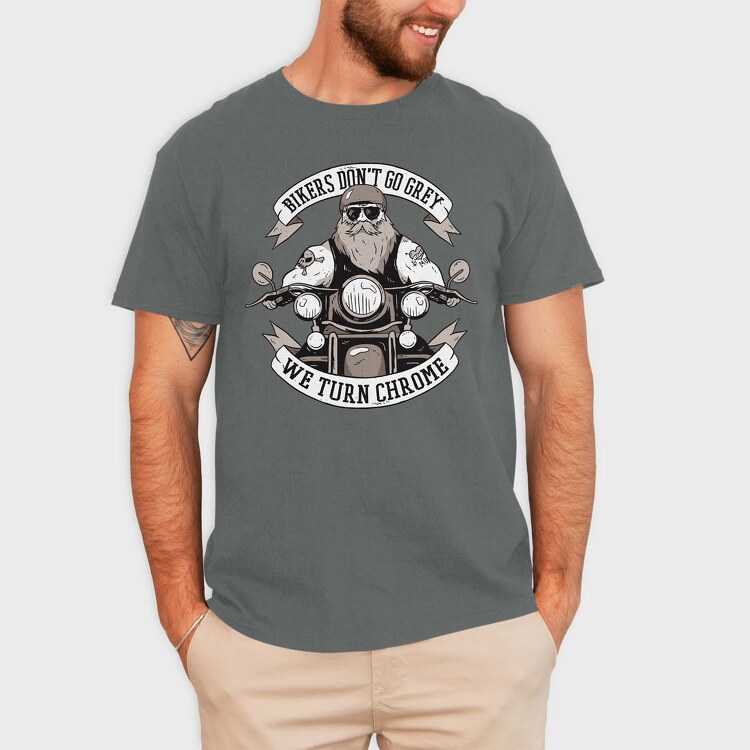 Bikers Turn Chrome, Tricou Barbati (Unisex)