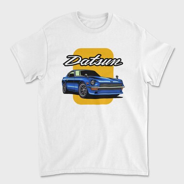 Datsun Blue Car Art, Tricou Barbati (Unisex)