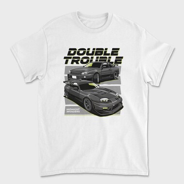 Double Trouble Nissan 240Sx Stance Fast, Tricou Barbati (Unisex)