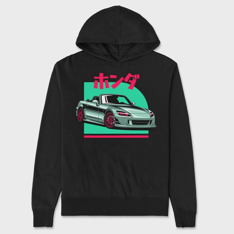 Jdm Silvia Red Japanese Cones, Hanorac Oversize Barbati (Unisex)