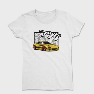 Mazda Rx7 Jdm Gold Fast Metallic, Tricou Femei