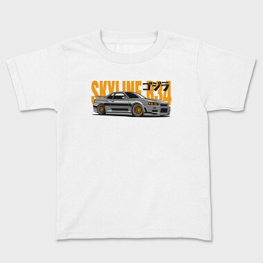 Nissan Skyline Gtr R34 Jdm Fast Mod, Tricou Copii