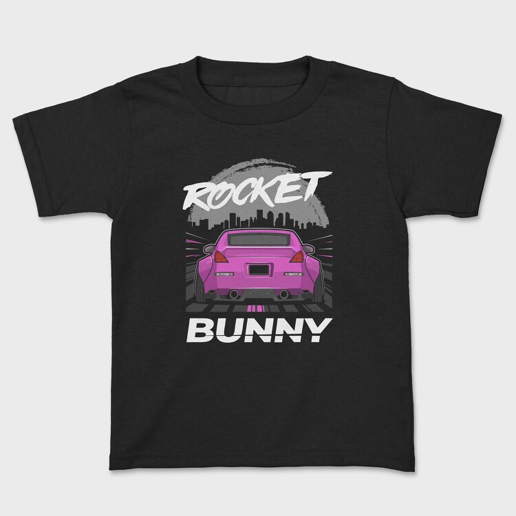 Pink Car Rocker City Skyline, Tricou Copii