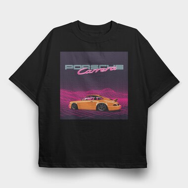 Porsche Carrera Night Grid, Tricou Oversize Barbati (Unisex)