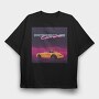 Porsche Carrera Night Grid, Tricou Oversize Barbati (Unisex)