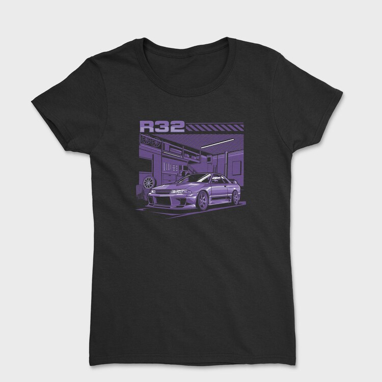 R32 Gtr Garage Purple, Tricou Femei
