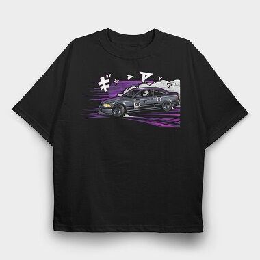 Race Car Smoke Speed 117 53, Tricou Oversize Barbati (Unisex)