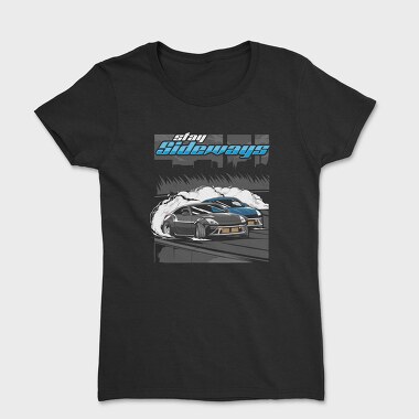 Sideways Drift Car Smoke, Tricou Femei