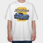 Datsun Blue Car Art, Tricou Oversize Barbati (Unisex)