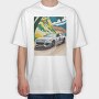 Jaguar F Type Speed Cruise, Tricou Oversize Barbati (Unisex)