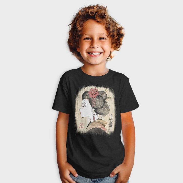 Geisha Traditional Vinttage, Tricou Copii