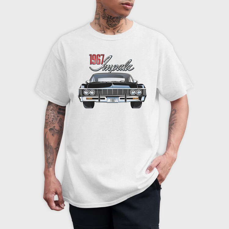 1967 Impala Classic Car Artwork, Tricou Barbati (Unisex)