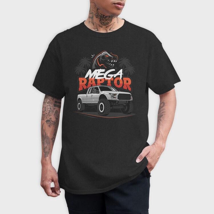 Raptor Truck Palm Ocean Sunset, Tricou Barbati (Unisex)