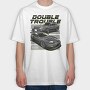 Double Trouble Nissan 240Sx Stance Fast, Tricou Oversize Barbati (Unisex)
