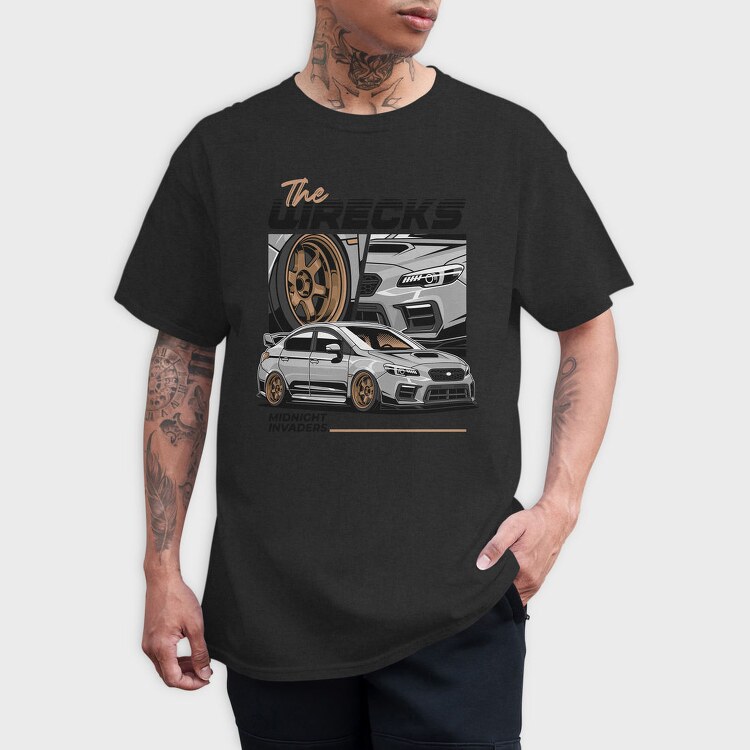 Silver Wrx Wrecked Night, Tricou Barbati (Unisex)
