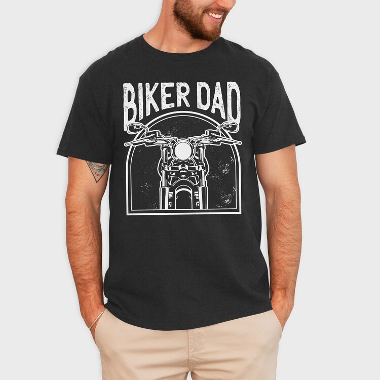 Biker Dad, Tricou Barbati (Unisex)