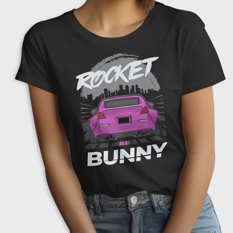 Pink Car Rocker City Skyline, Tricou Femei