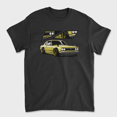 Yellow Nissan 240Sx Stance Fast, Tricou Barbati (Unisex)