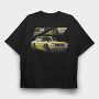Yellow Nissan 240Sx Stance Fast, Tricou Oversize Barbati (Unisex)