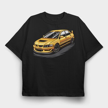Speed Car Gold Fast Metallic, Tricou Oversize Barbati (Unisex)