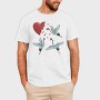 Crane Broken Heart, Tricou Barbati (Unisex)