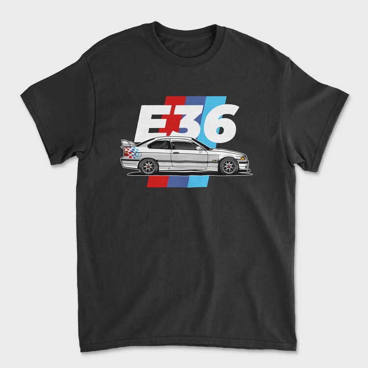 Bmw M3 Gtr Race, Tricou Barbati (Unisex)