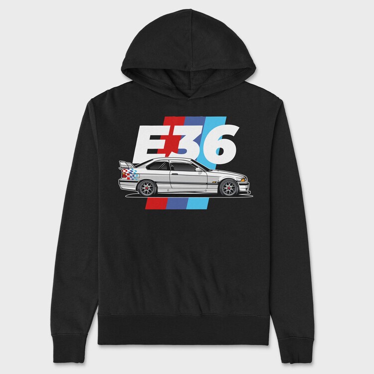 Bmw M3 Gtr Race, Hanorac Oversize Barbati (Unisex)