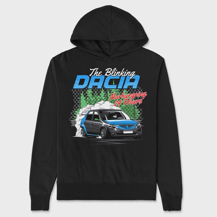 Dacia Nurburgring Drift, Hanorac Oversize Barbati (Unisex)