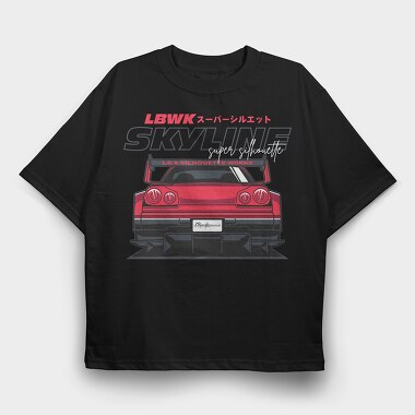 Lb Skyline Works, Tricou Oversize Barbati (Unisex)