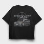 Mercedes Benz Wagon, Tricou Oversize Barbati (Unisex)