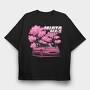 Miata Cherry Blossom, Tricou Oversize Barbati (Unisex)