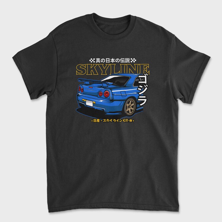 Skyline Gt R Racer, Tricou Barbati (Unisex)