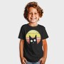 Vintage Sunset Cat, Tricou Copii