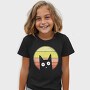 Vintage Sunset Cat, Tricou Copii
