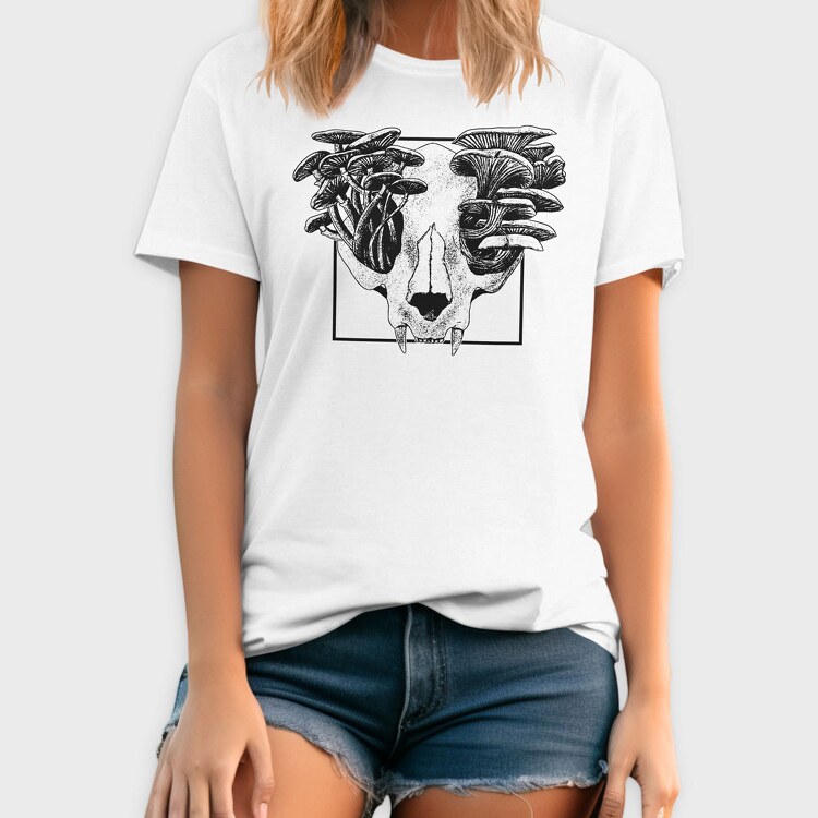 Skull Fungi, Tricou Barbati (Unisex)