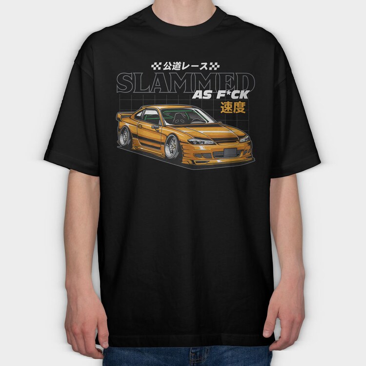 Slammed Speed, Tricou Oversize Barbati (Unisex)