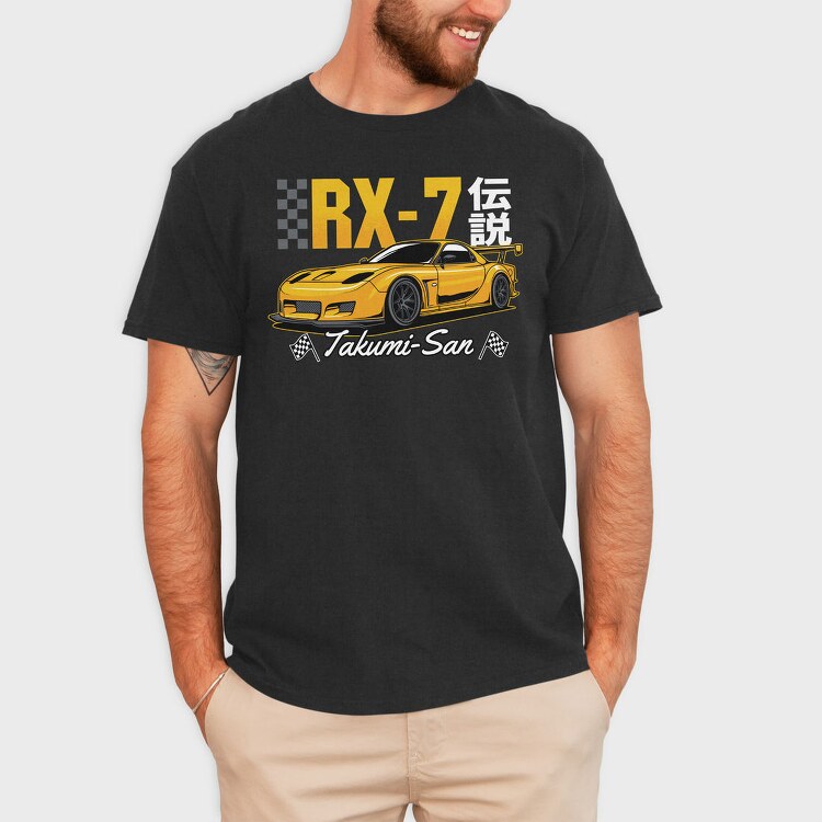 Rx7 Racing, Tricou Barbati (Unisex)
