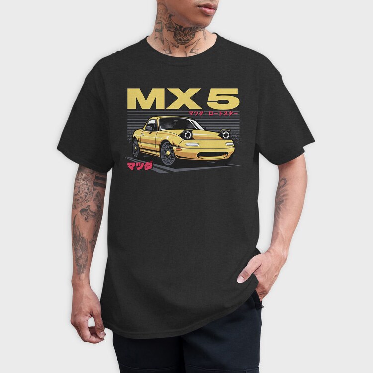 Mazda Mx5 Roadster, Tricou Barbati (Unisex)