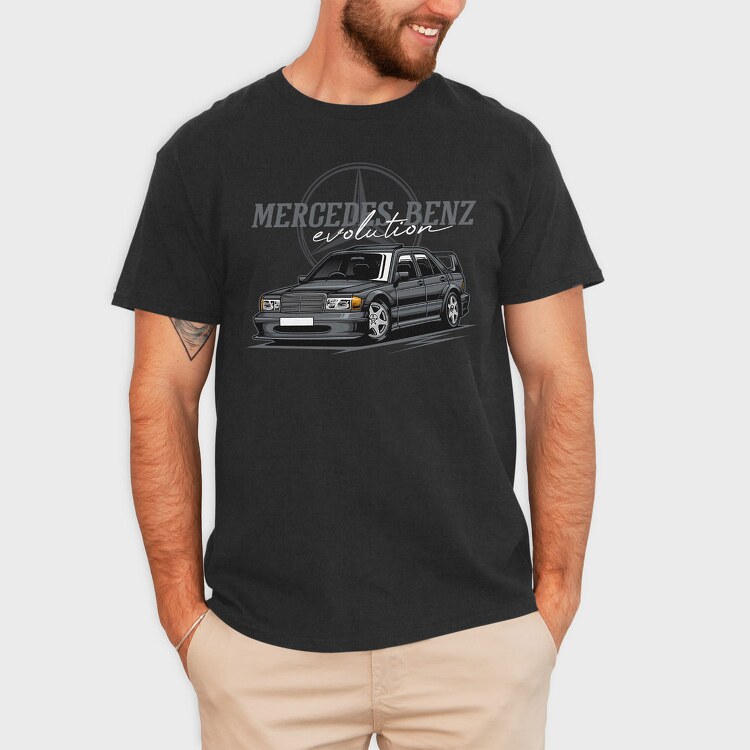 Mercedes Benz Wagon, Tricou Barbati (Unisex)