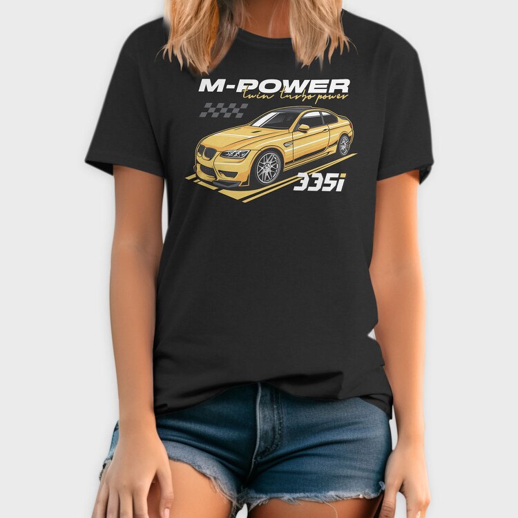 Twin Turbo Power, Tricou Barbati (Unisex)