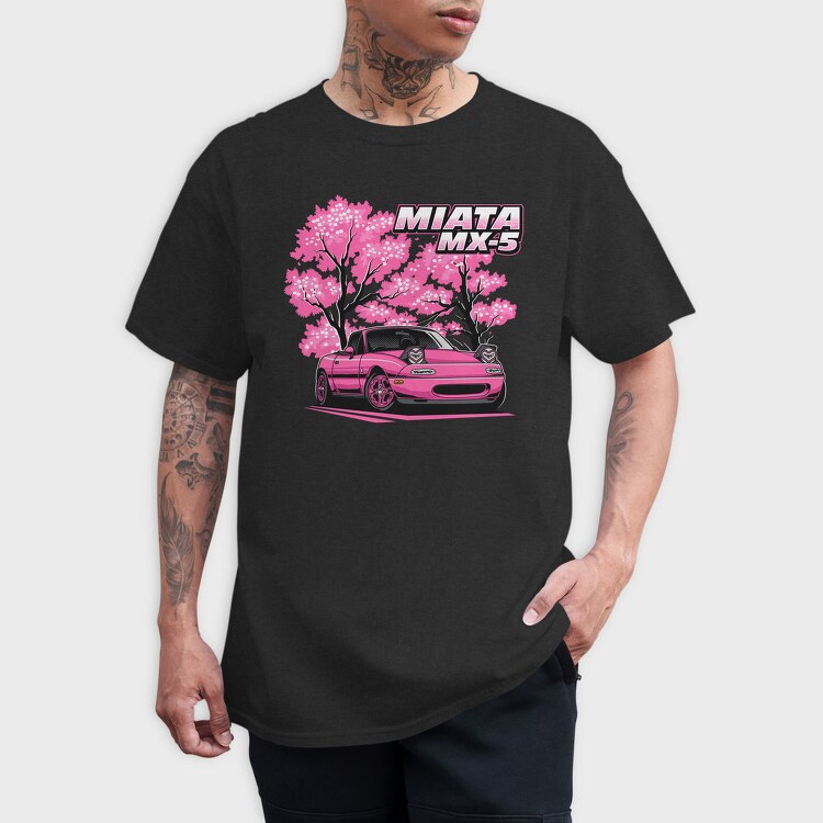 Miata Cherry Blossom, Tricou Barbati (Unisex)