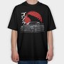 Jdm Wolf Howl, Tricou Oversize Barbati (Unisex)
