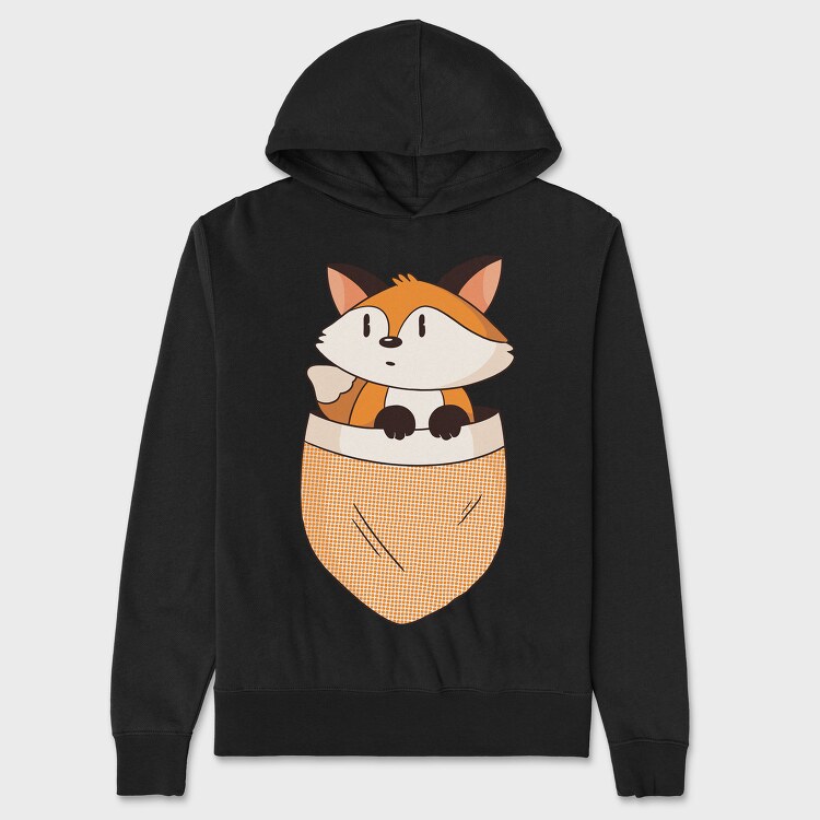 Pocket Fox, Hanorac Oversize Barbati (Unisex)