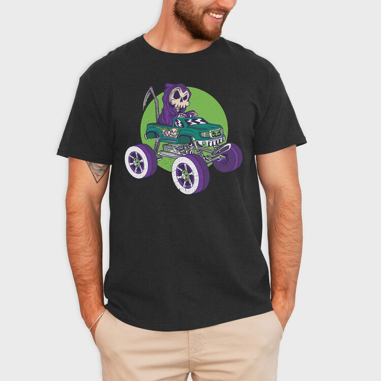 Skull Monstertruck, Tricou Barbati (Unisex)